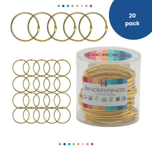 Introducing the Gold 3" Binder Rings: A Stylish Essential for Creators, Teachers, Contractors, and Students